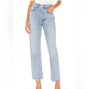 Agolde 90's Mid Rise Loose Fit Jeans in Snapshot